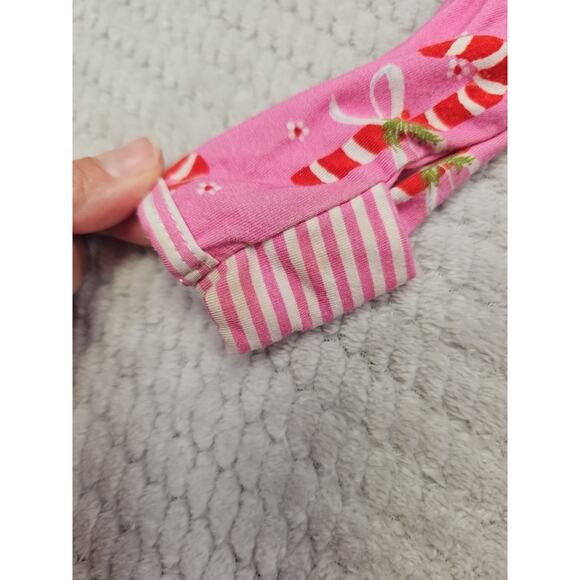 Sweet Honey Pajama Romper Babygirls 12 Months Candy Cane Christmas Pajama - Picture 5 of 7